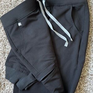 Figs Black Technical Jogger Pants